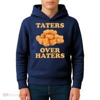Taters Over Haters Funny Food Kids Hoodie thumb 4
