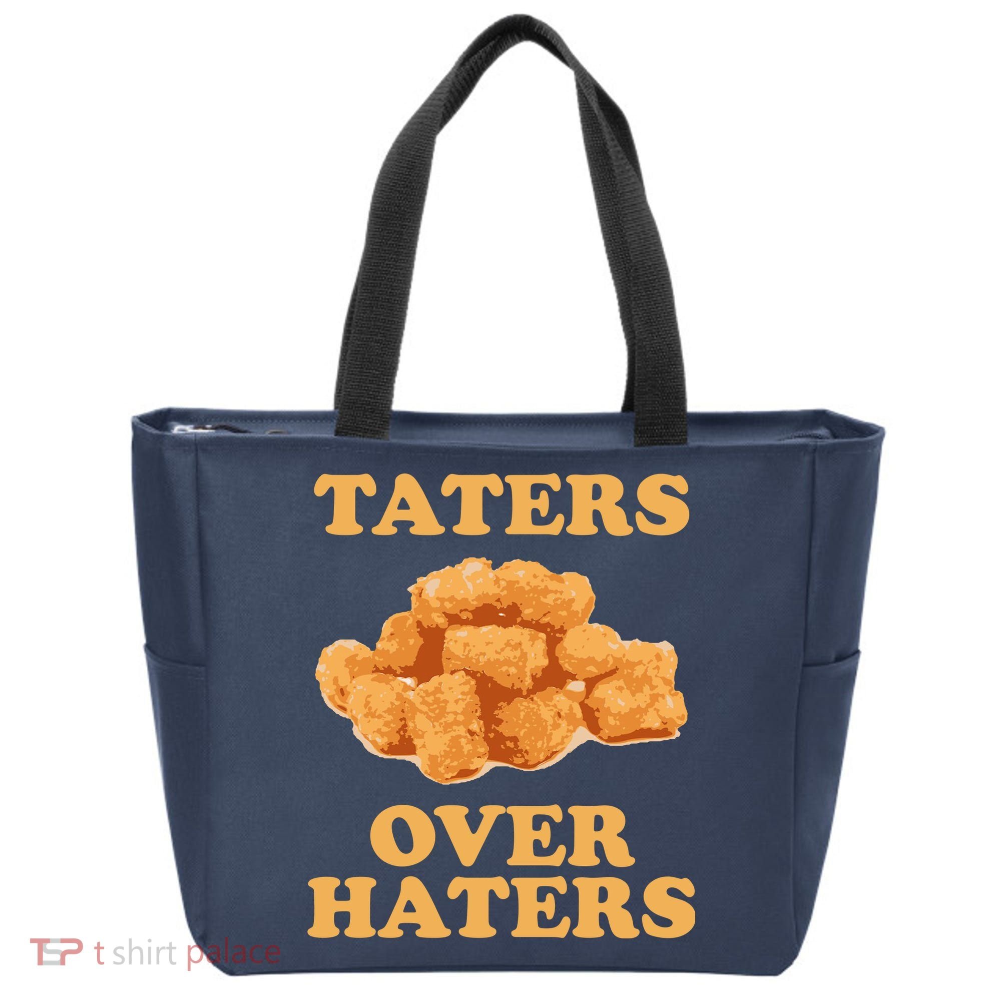 Taters Over Haters Funny Food Tote Bag