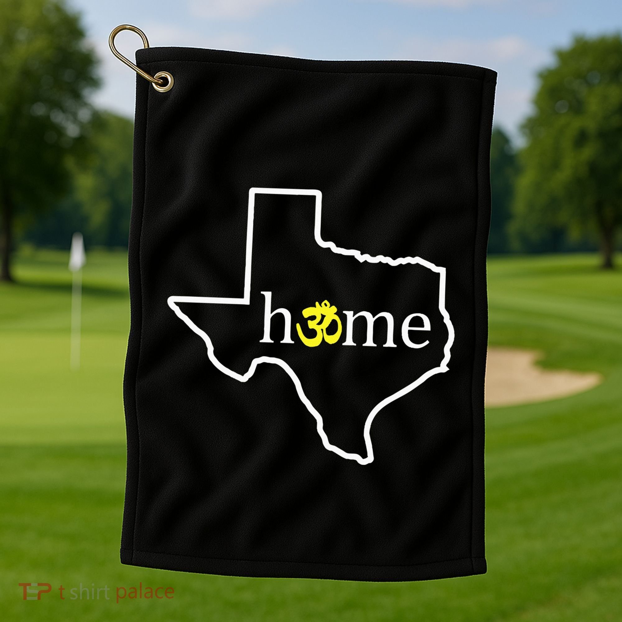 Texas Om Home Golf Towel