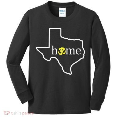 Texas Om Home Kids Long Sleeve Shirt