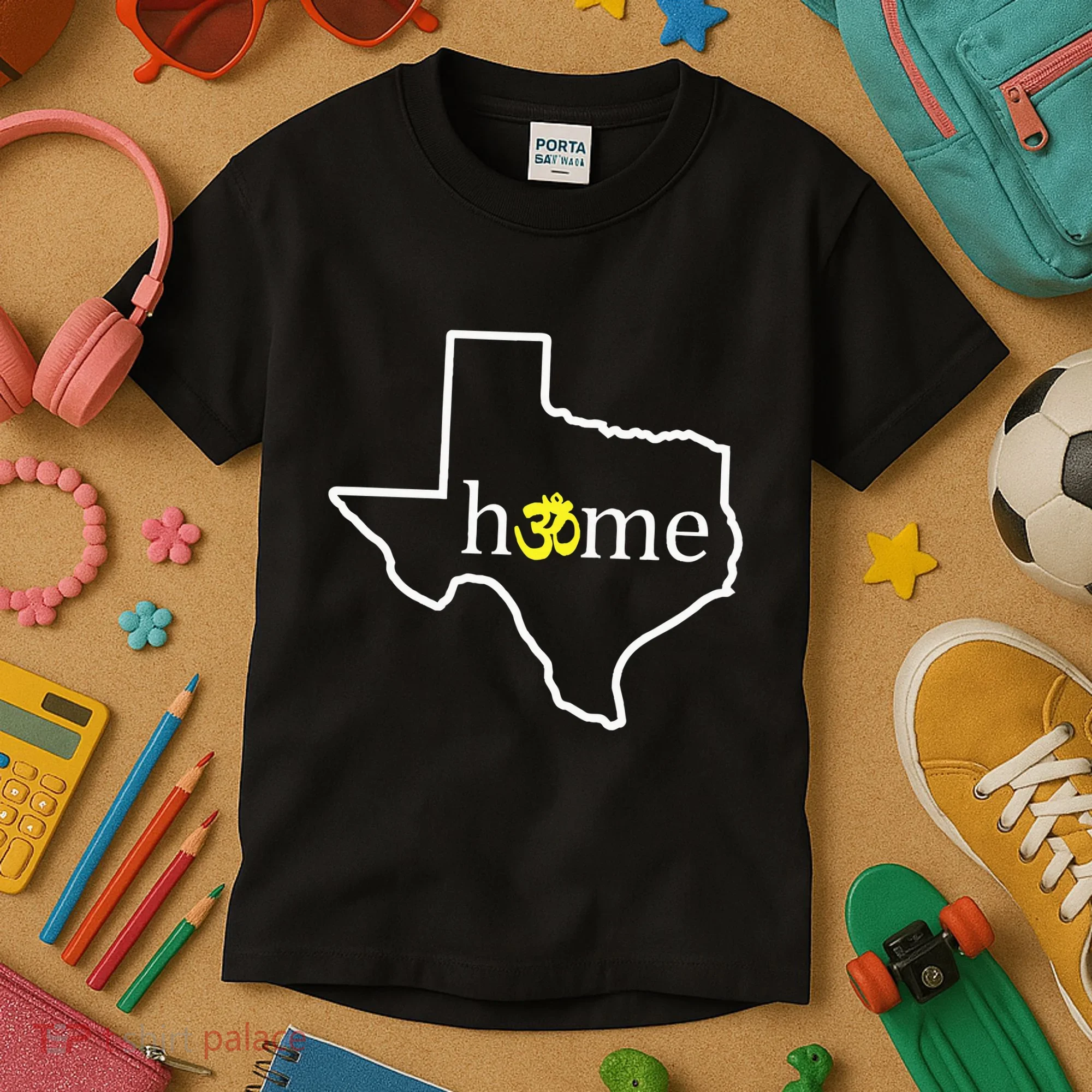 Texas Om Home Kids T-Shirt