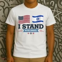 The Original I Stand With Israel Israel Usa T-Shirt thumb 3