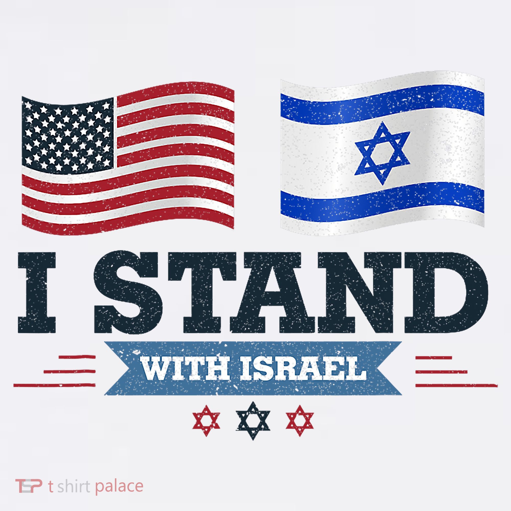 The Original I Stand With Israel Israel Usa Polo