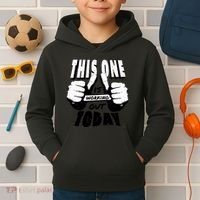 This One Is Working Out Today Kids Hoodie thumb 2