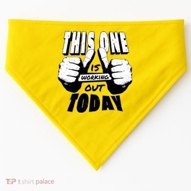 This One Is Working Out Today USA-Made Doggie Bandana
