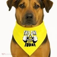 This One Is Working Out Today USA-Made Doggie Bandana thumb 1