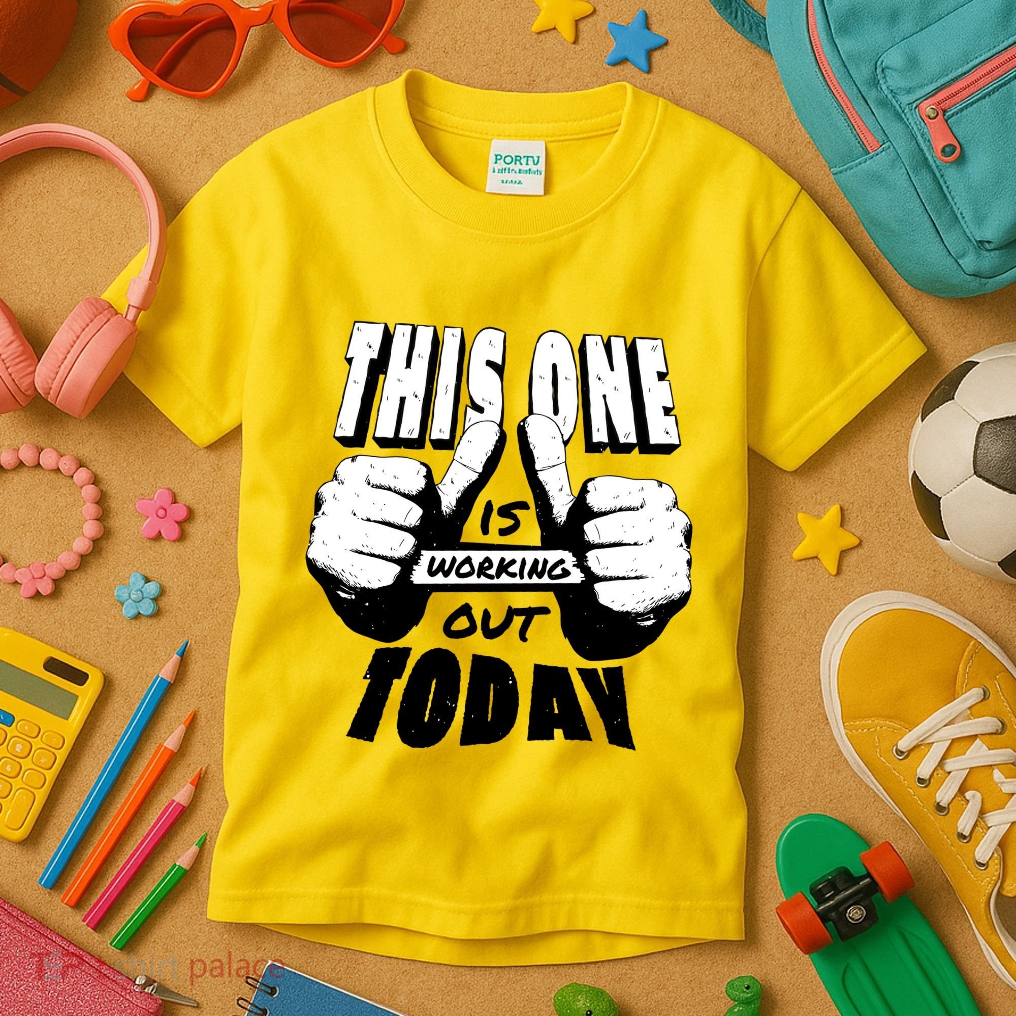 This One Is Working Out Today Kids T-Shirt