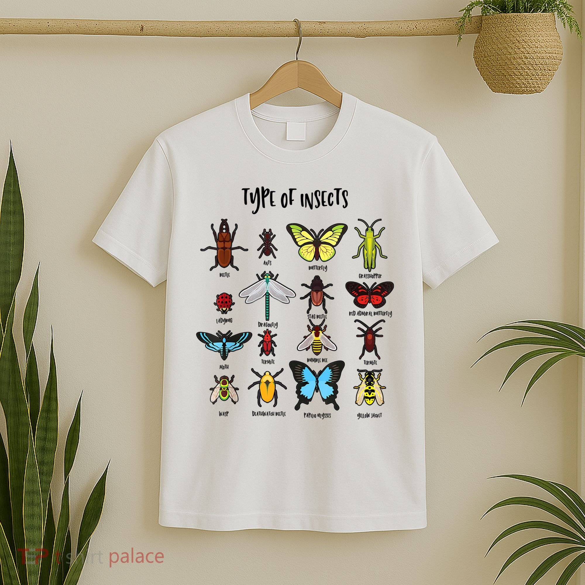 Types Of Insect Collector Bugs Entomology Bugs Beetle Biology Bug T-Shirt
