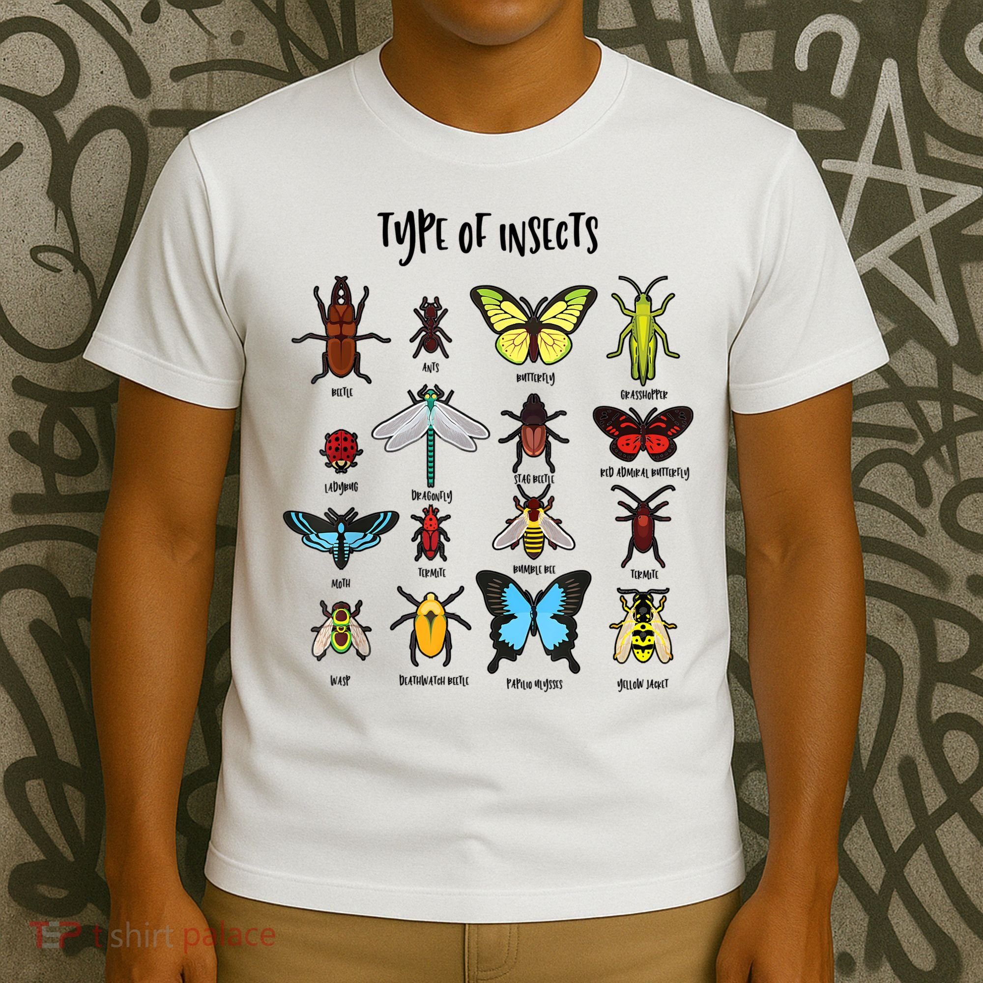 Types Of Insect Collector Bugs Entomology Bugs Beetle Biology Bug T-Shirt
