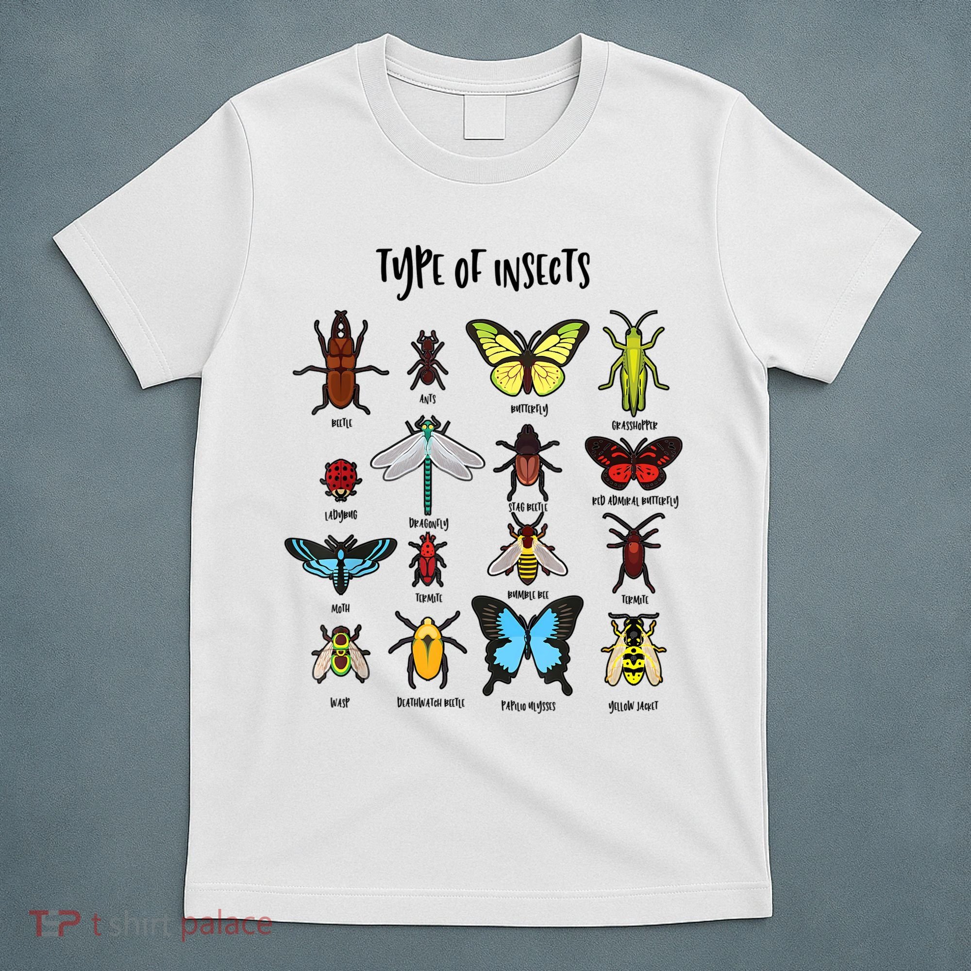 Types Of Insect Collector Bugs Entomology Bugs Beetle Biology Bug T-Shirt