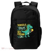 Tonsils Out Ice Cream In Dino Tonsillectomy Tonsil Removal Backpack thumb 0