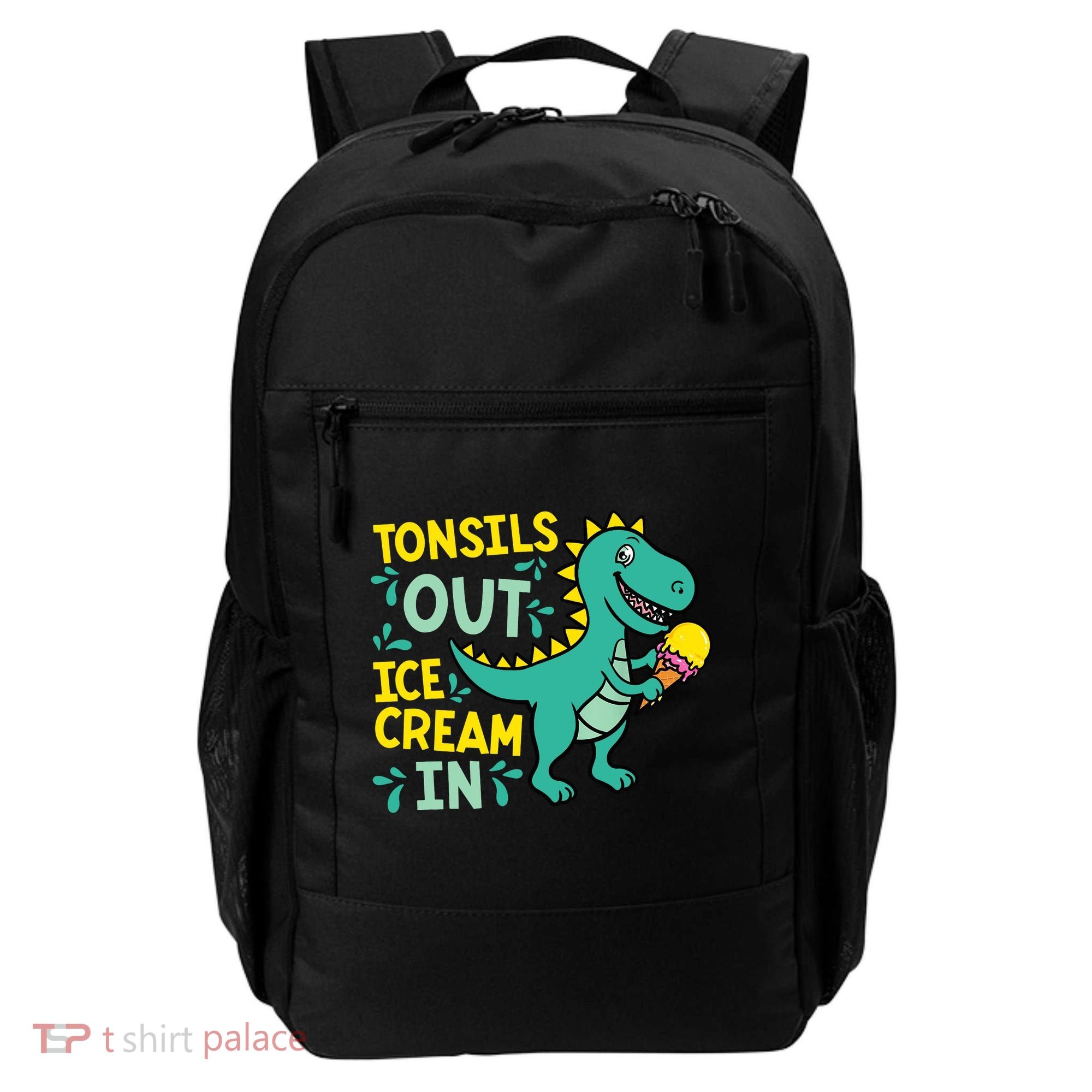 Tonsils Out Ice Cream In Dino Tonsillectomy Tonsil Removal Backpack