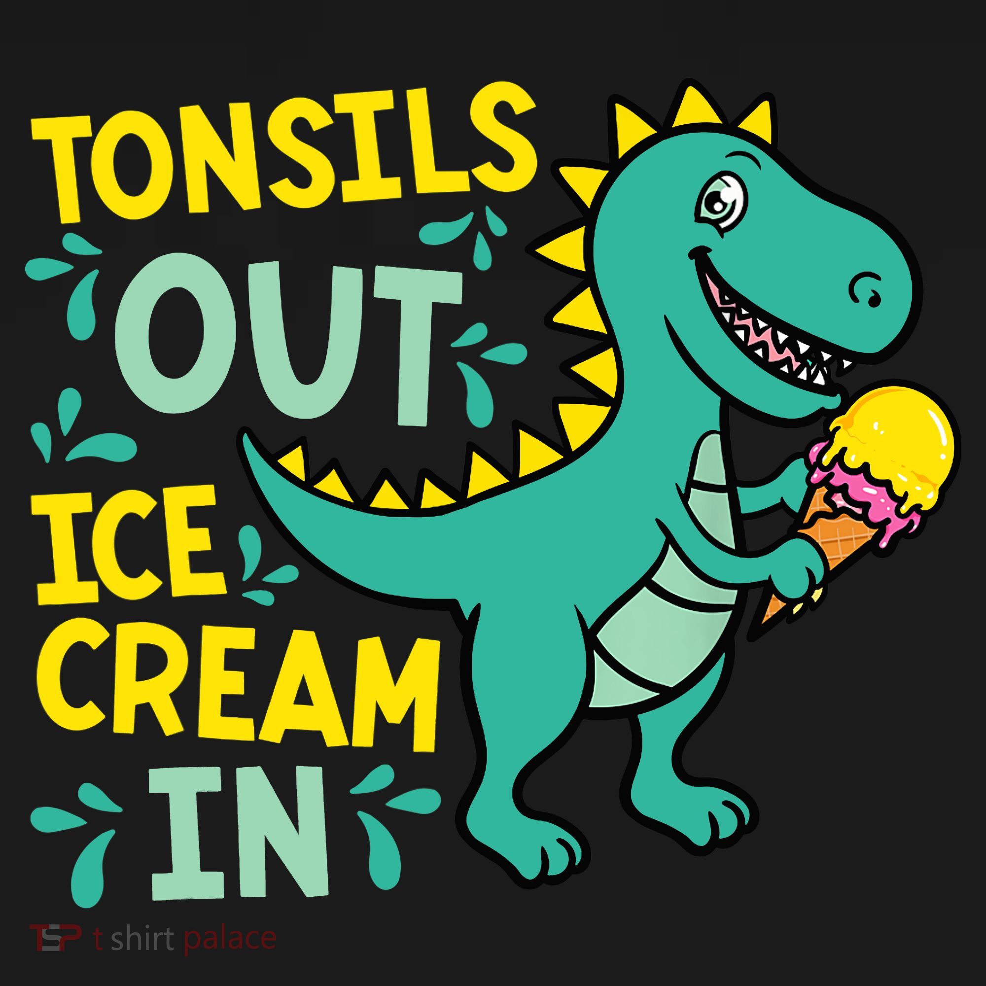 Tonsils Out Ice Cream In Dino Tonsillectomy Tonsil Removal Backpack