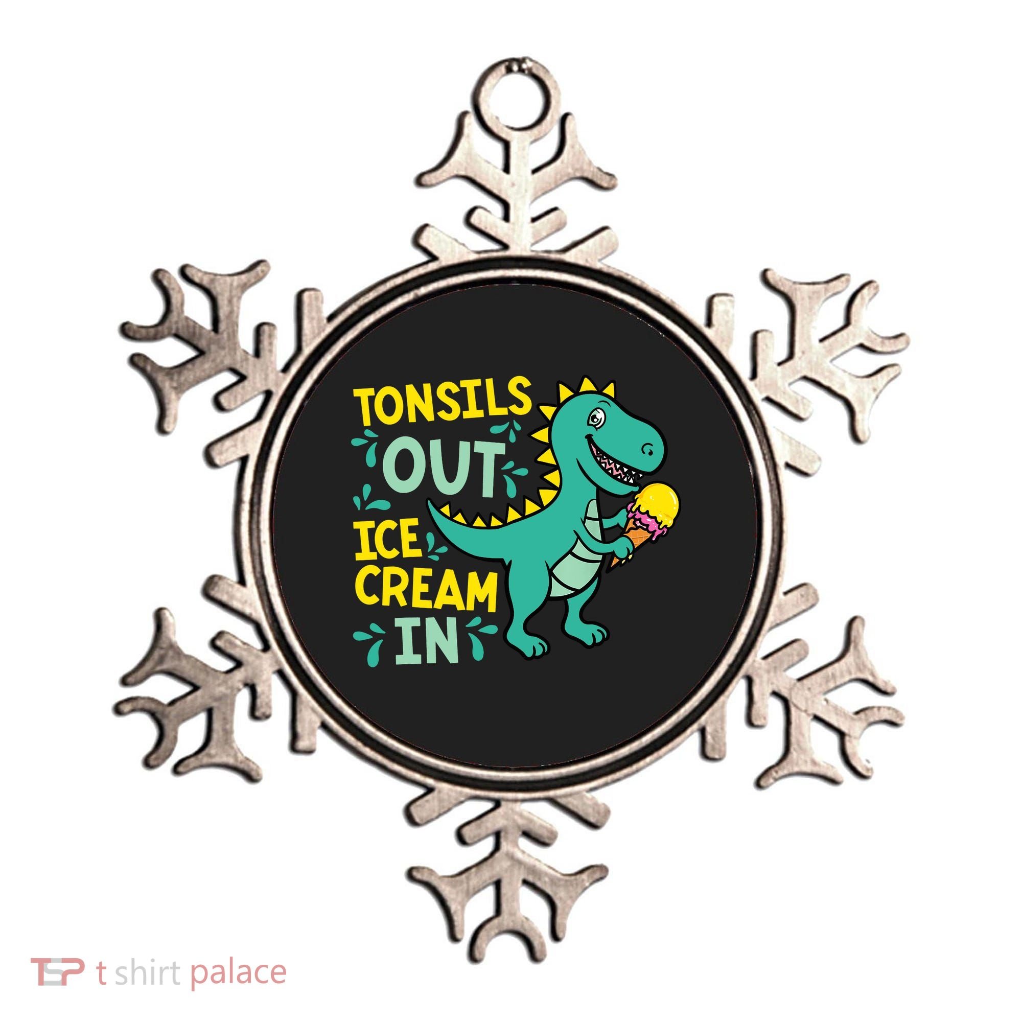 Tonsils Out Ice Cream In Dino Tonsillectomy Tonsil Removal Ornament