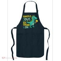 Tonsils Out Ice Cream In Dino Tonsillectomy Tonsil Removal Apron thumb 0