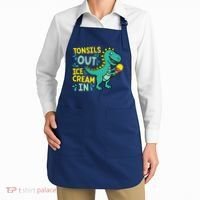 Tonsils Out Ice Cream In Dino Tonsillectomy Tonsil Removal Apron thumb 2