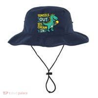 Tonsils Out Ice Cream In Dino Tonsillectomy Tonsil Removal Bucket Hat thumb 0