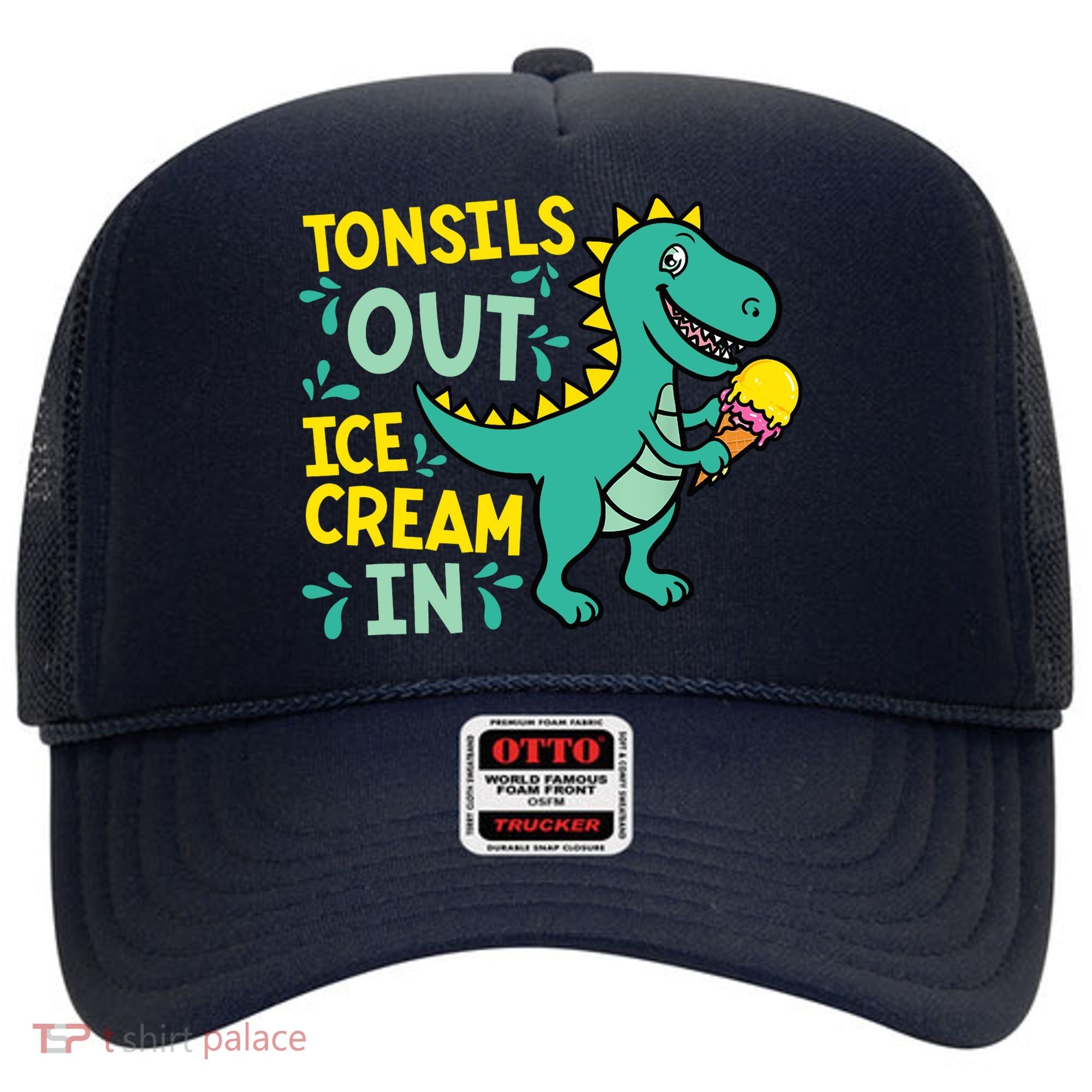 Tonsils Out Ice Cream In Dino Tonsillectomy Tonsil Removal Hat