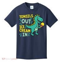 Tonsils Out Ice Cream In Dino Tonsillectomy Tonsil Removal Kids T-Shirt thumb 0