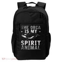 The Orca Is My Spirit Animal Orca Backpack thumb 0