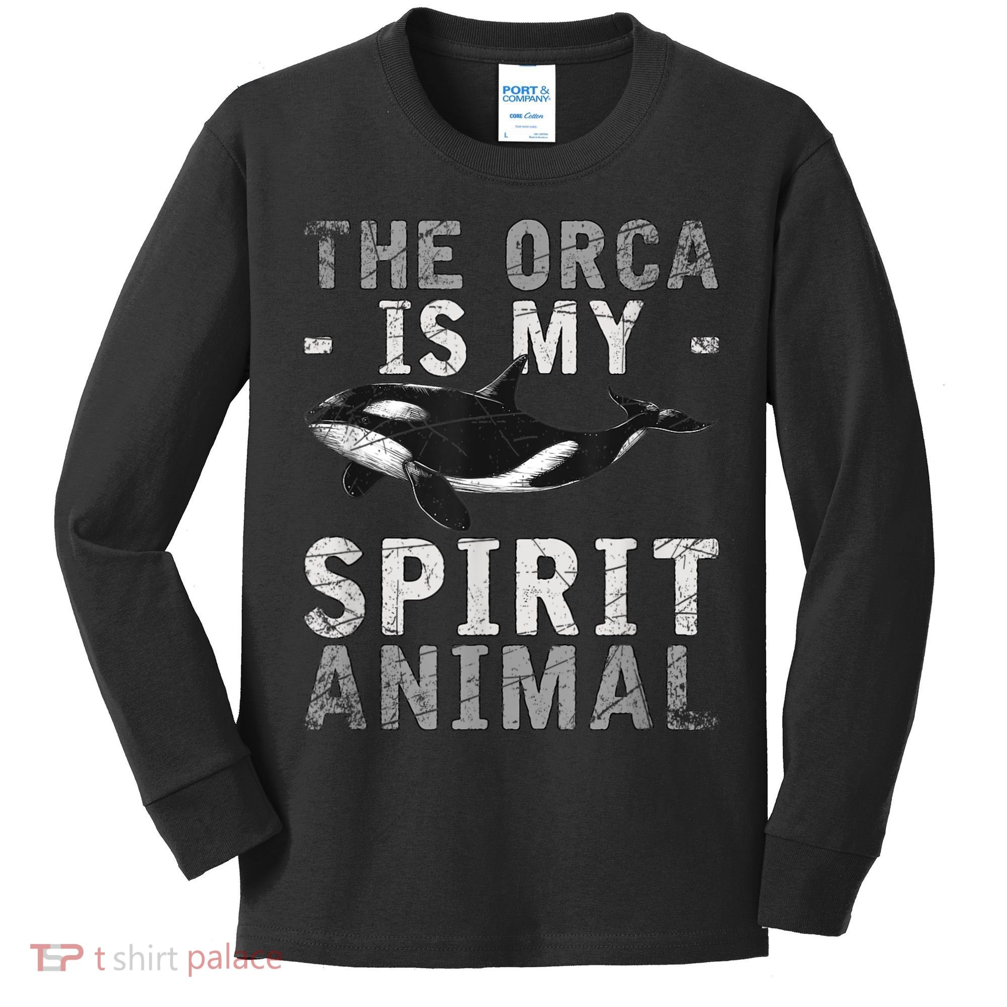 The Orca Is My Spirit Animal Orca Kids Long Sleeve Shirt