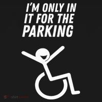 The Original IM Only In It For The Parking V-Neck T-Shirt thumb 3