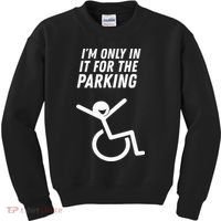 The Original IM Only In It For The Parking Kids Sweatshirt thumb 0