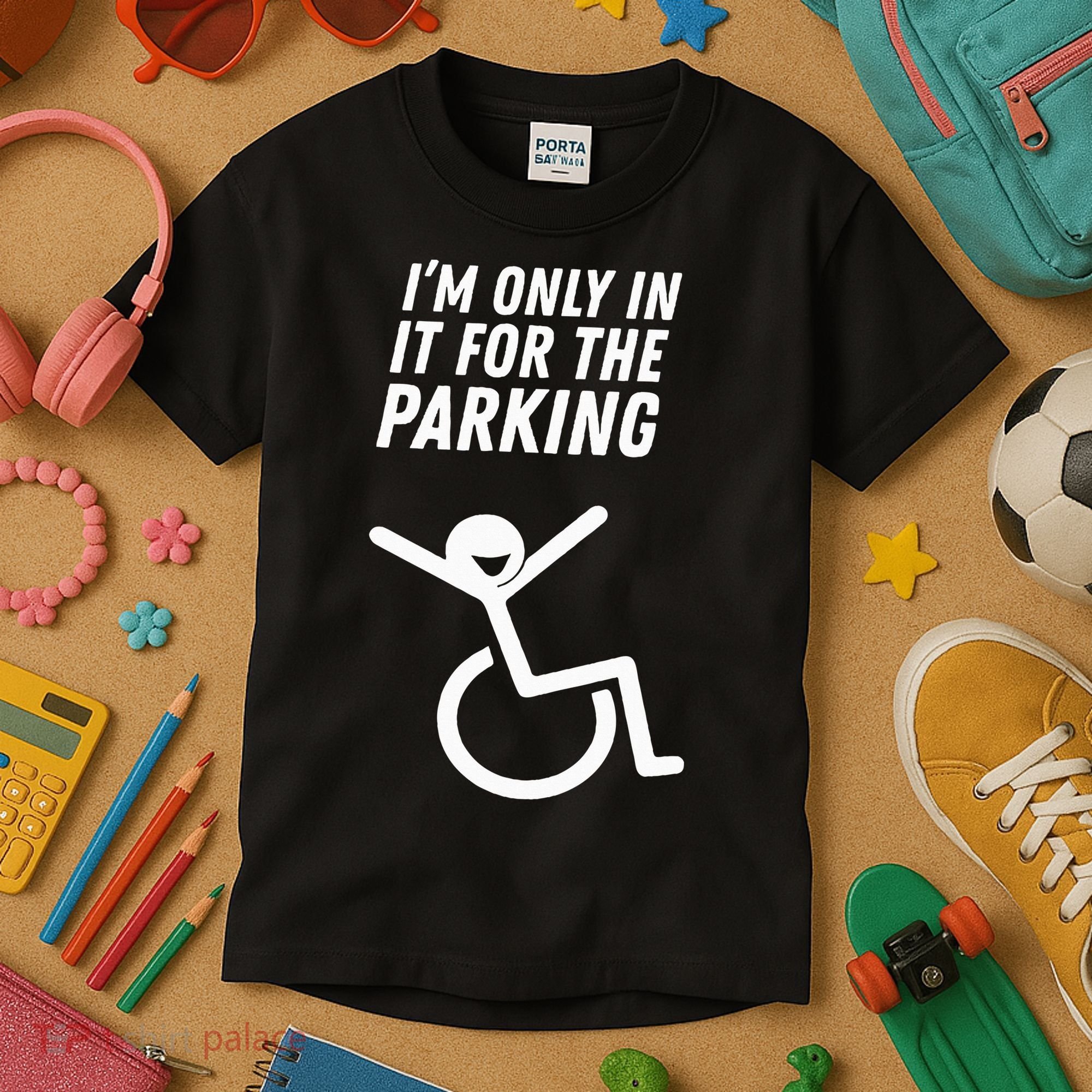 The Original IM Only In It For The Parking Kids T-Shirt