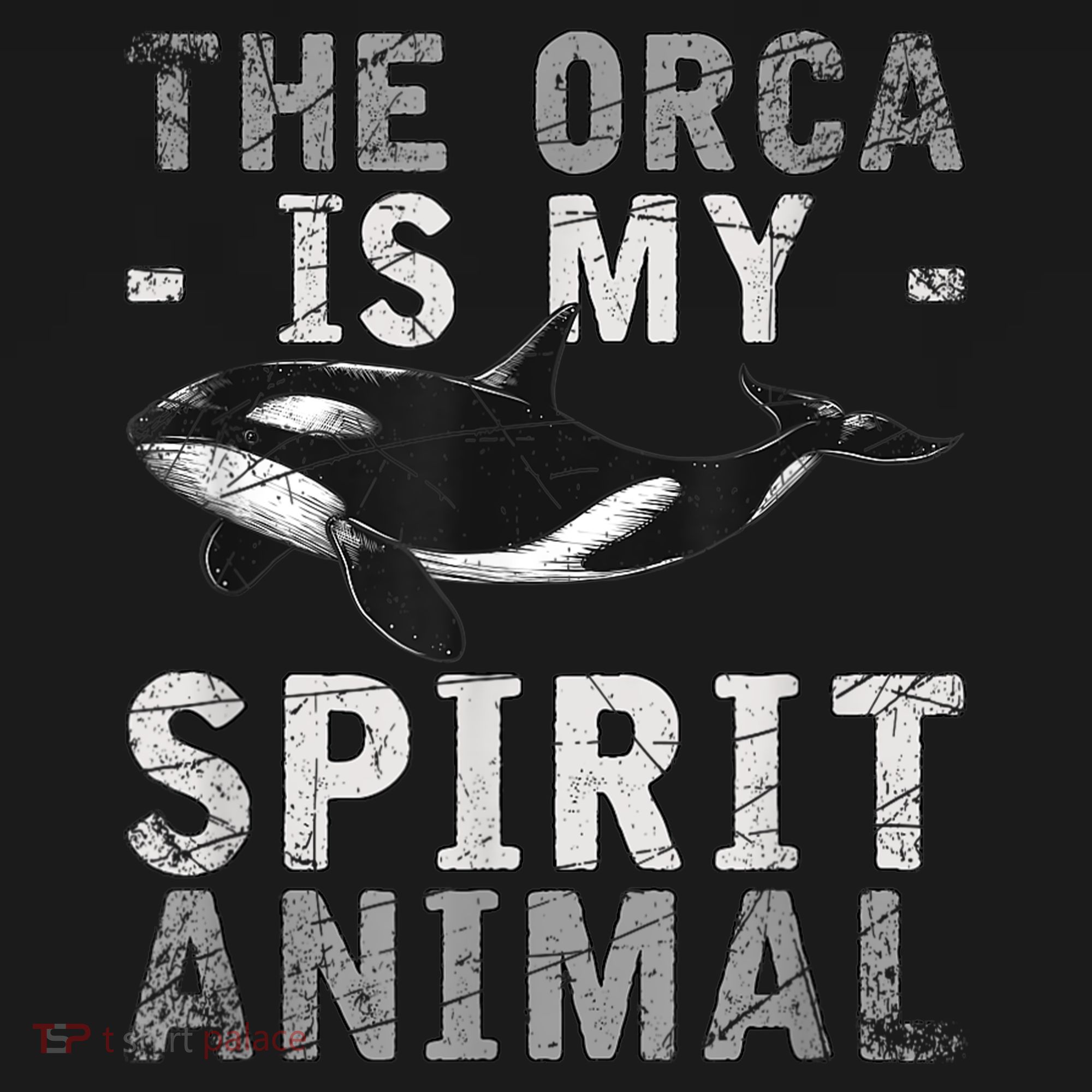 The Orca Is My Spirit Animal Orca Doggie Tank