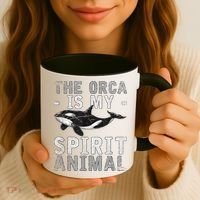 The Orca Is My Spirit Animal Orca Coffee Mug thumb 3