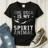 The Orca Is My Spirit Animal Orca Women's T-Shirt thumb 3