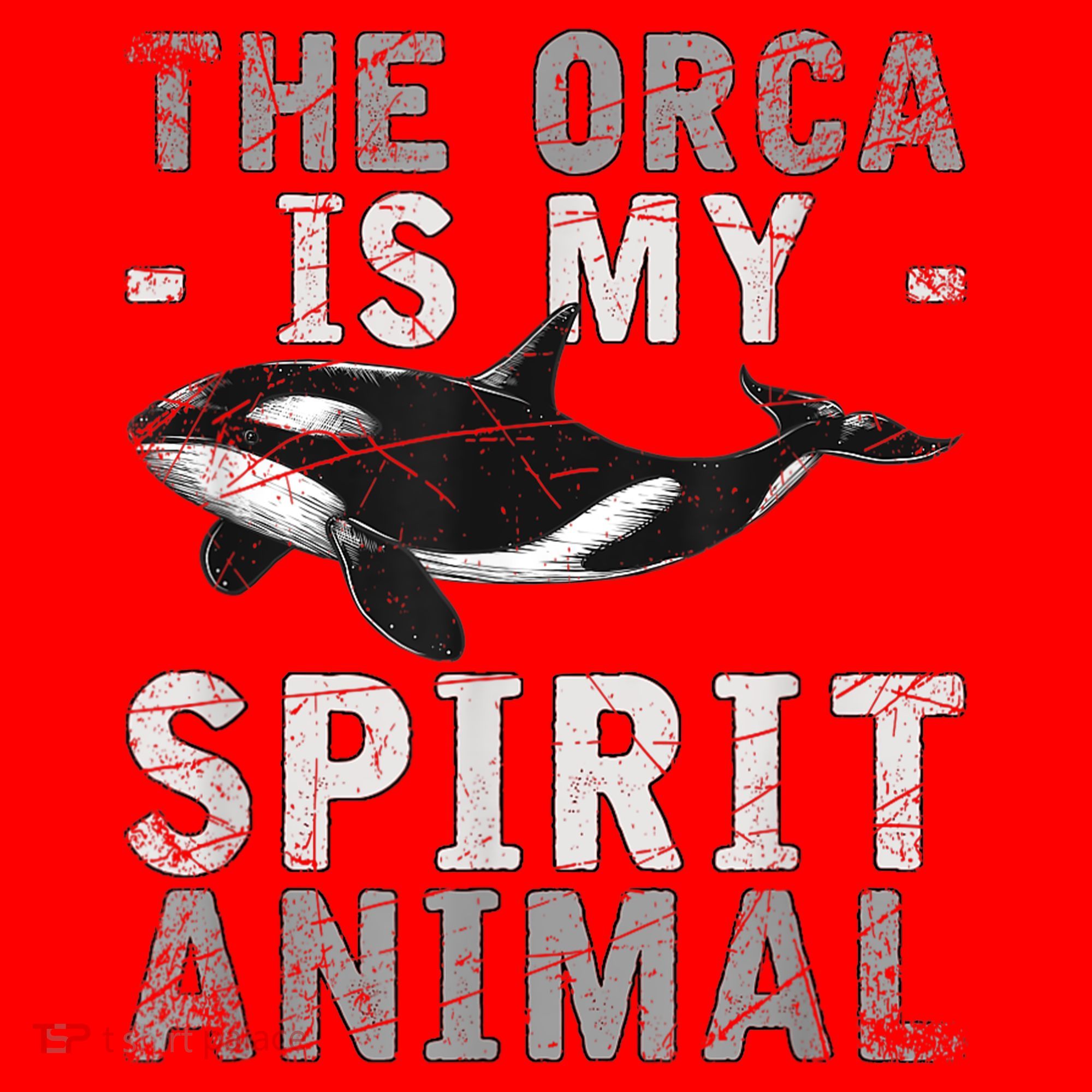 The Orca Is My Spirit Animal Orca Santa Hat