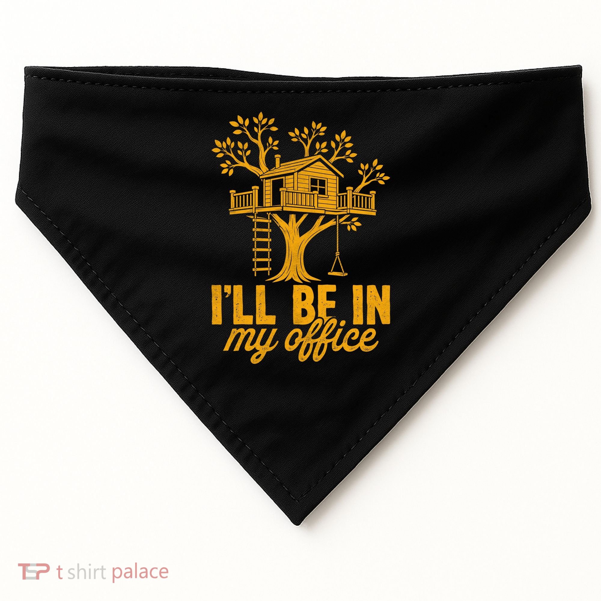 Treehouse Office I'll Be In My Office USA-Made Doggie Bandana