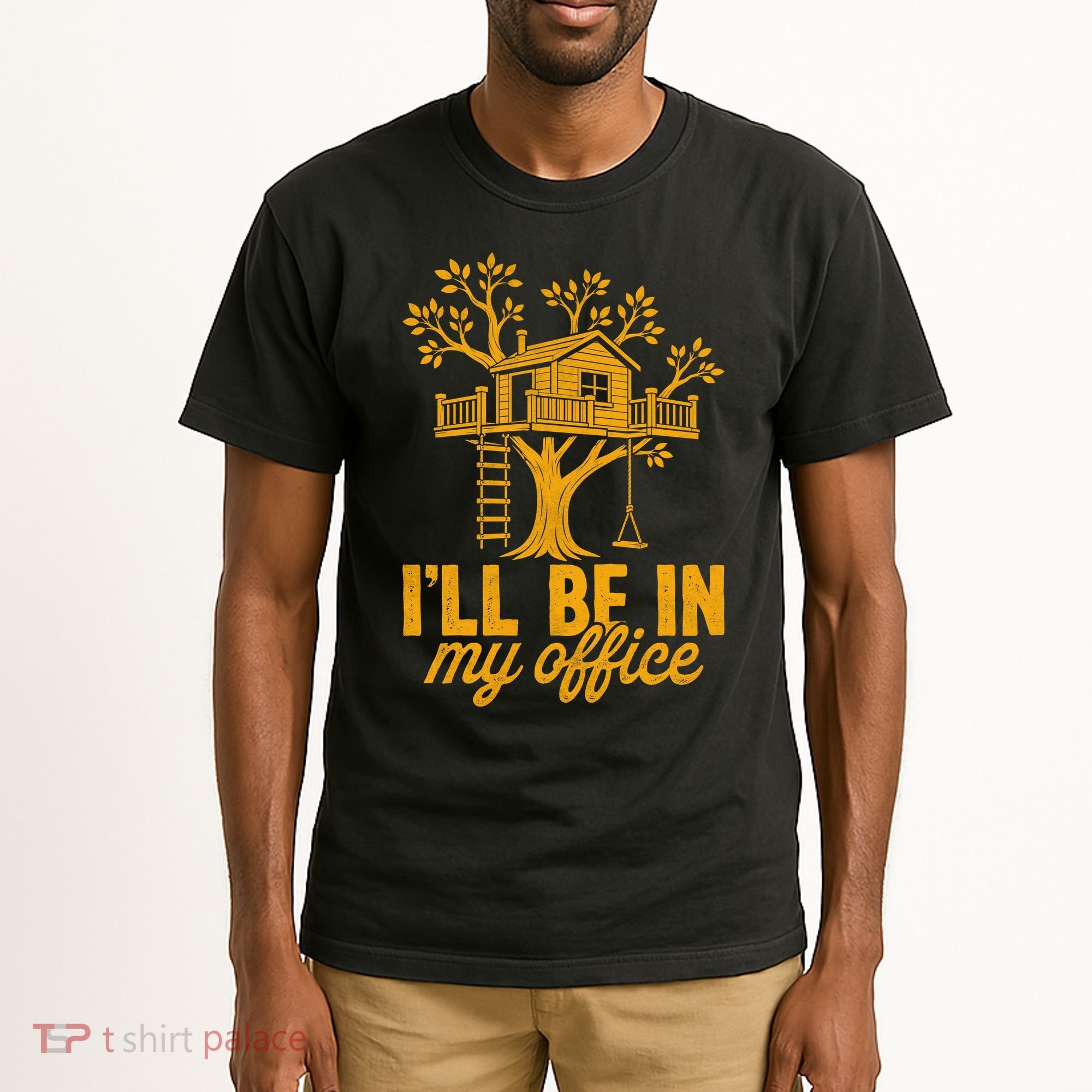 Treehouse Office I'll Be In My Office Tall T-Shirt