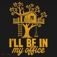 Treehouse Office I'll Be In My Office Women's T-Shirt thumb 6