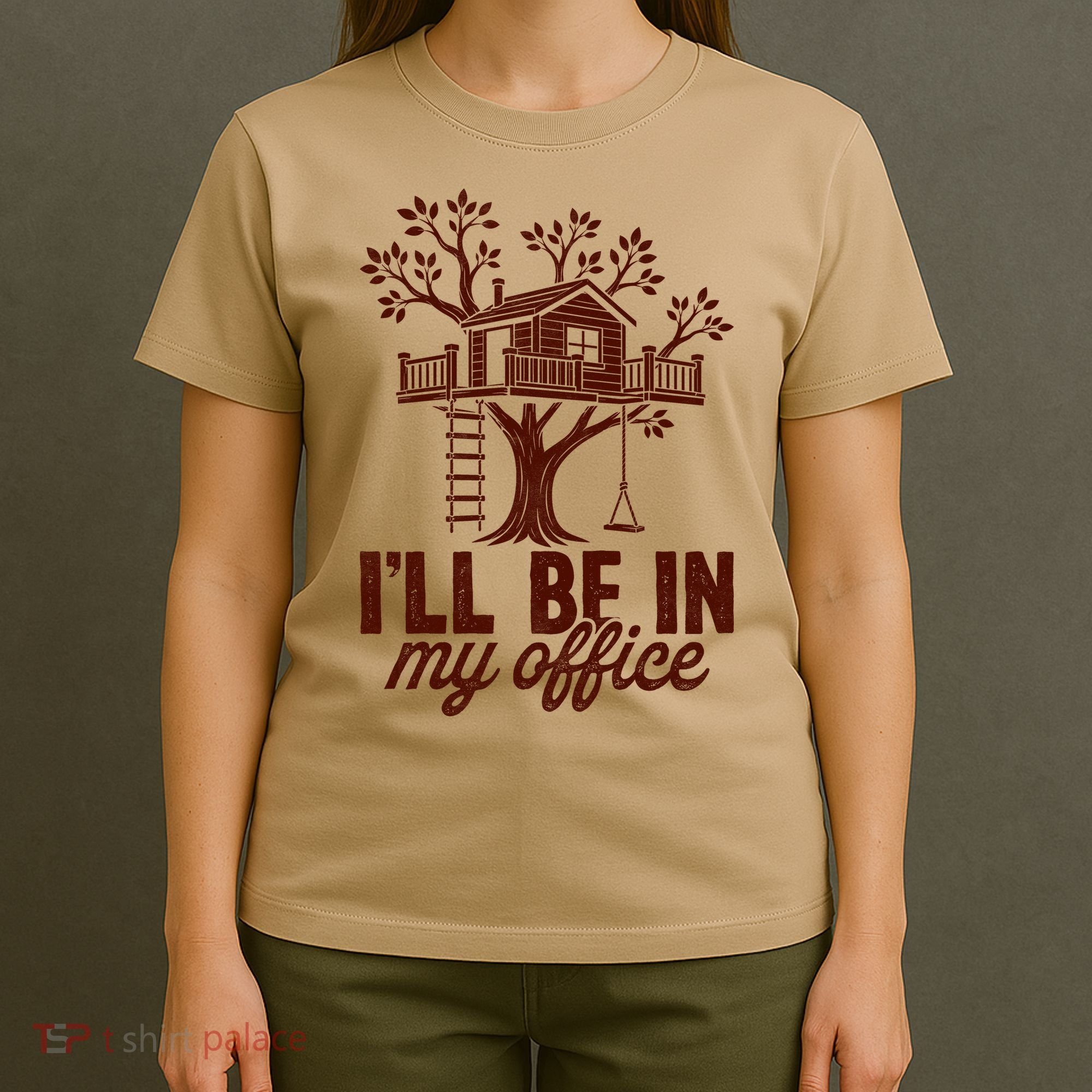 Treehouse Office I'll Be In My Office T-Shirt