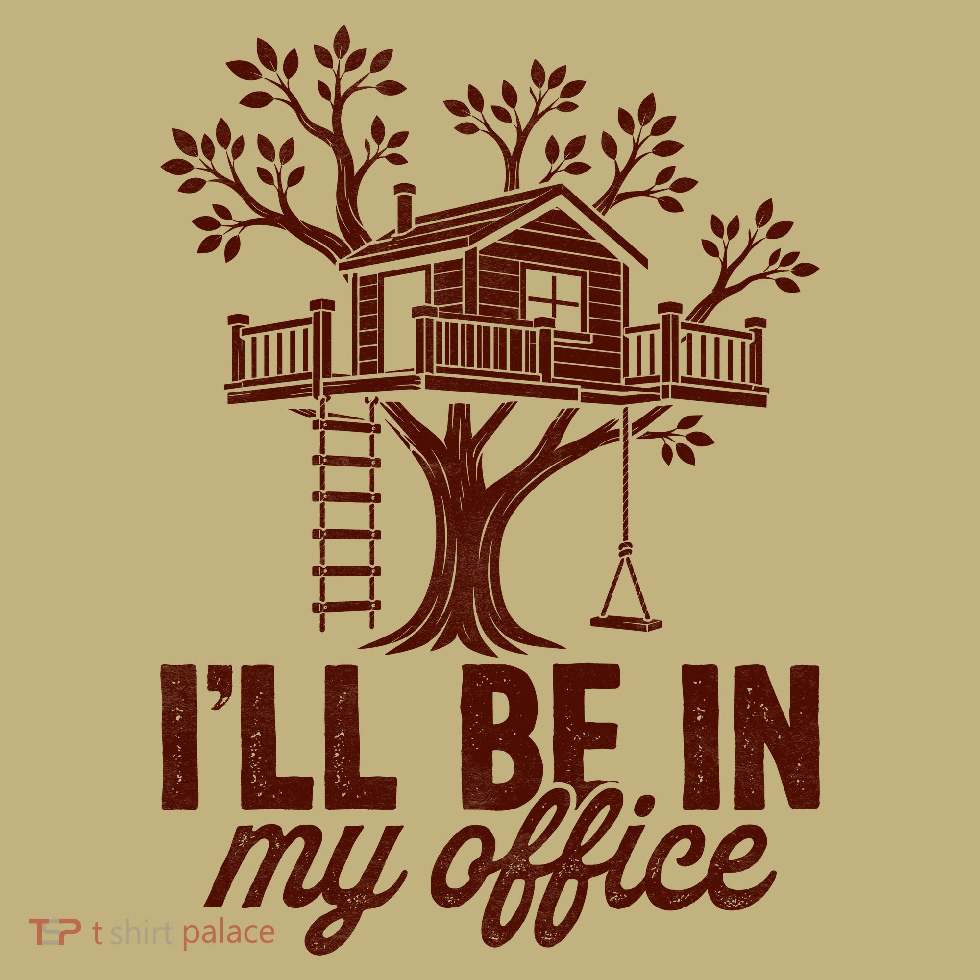 Treehouse Office I'll Be In My Office Polo