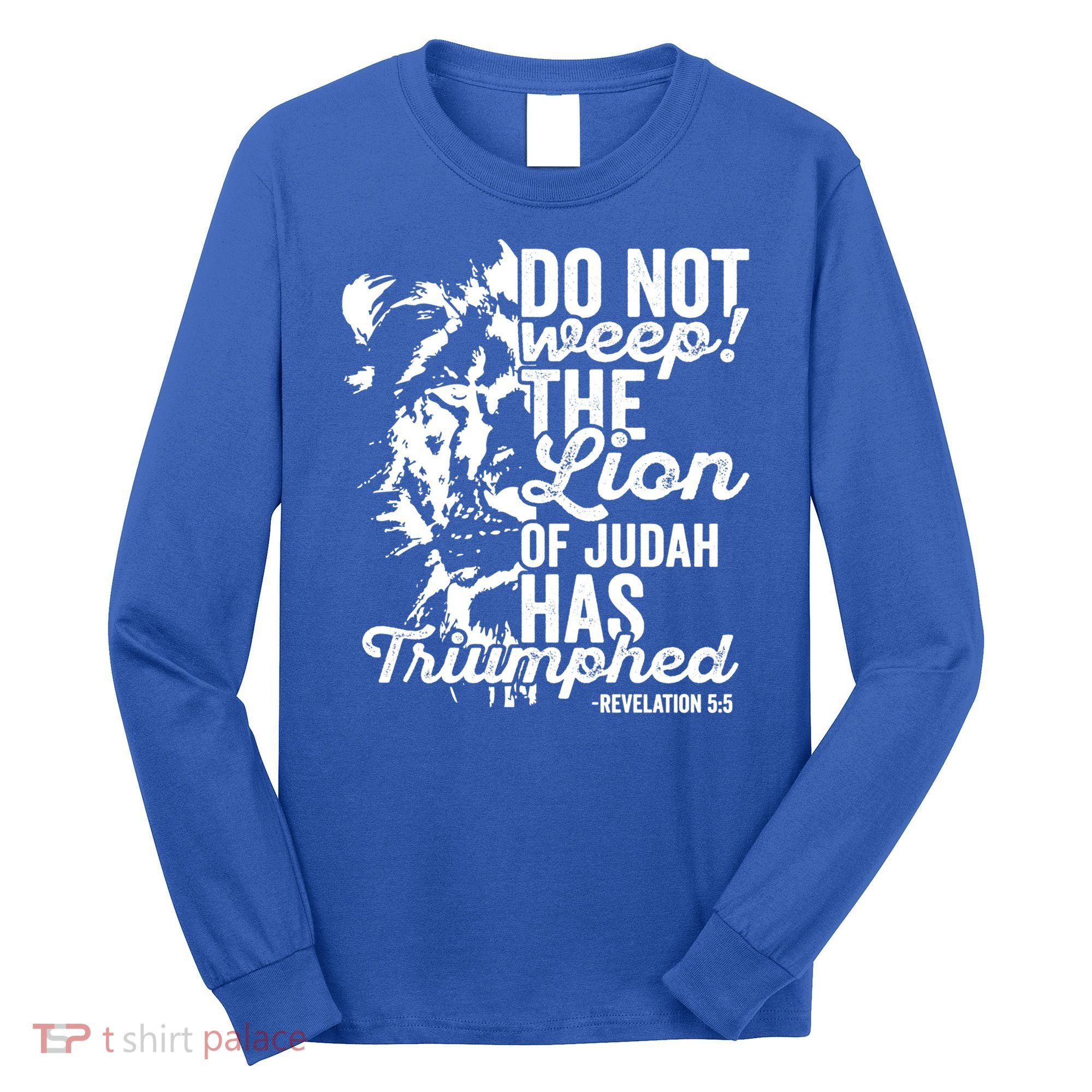 Tribe Of Judah Christian Lion Gift Revelation Bible Verse Long Sleeve Shirt