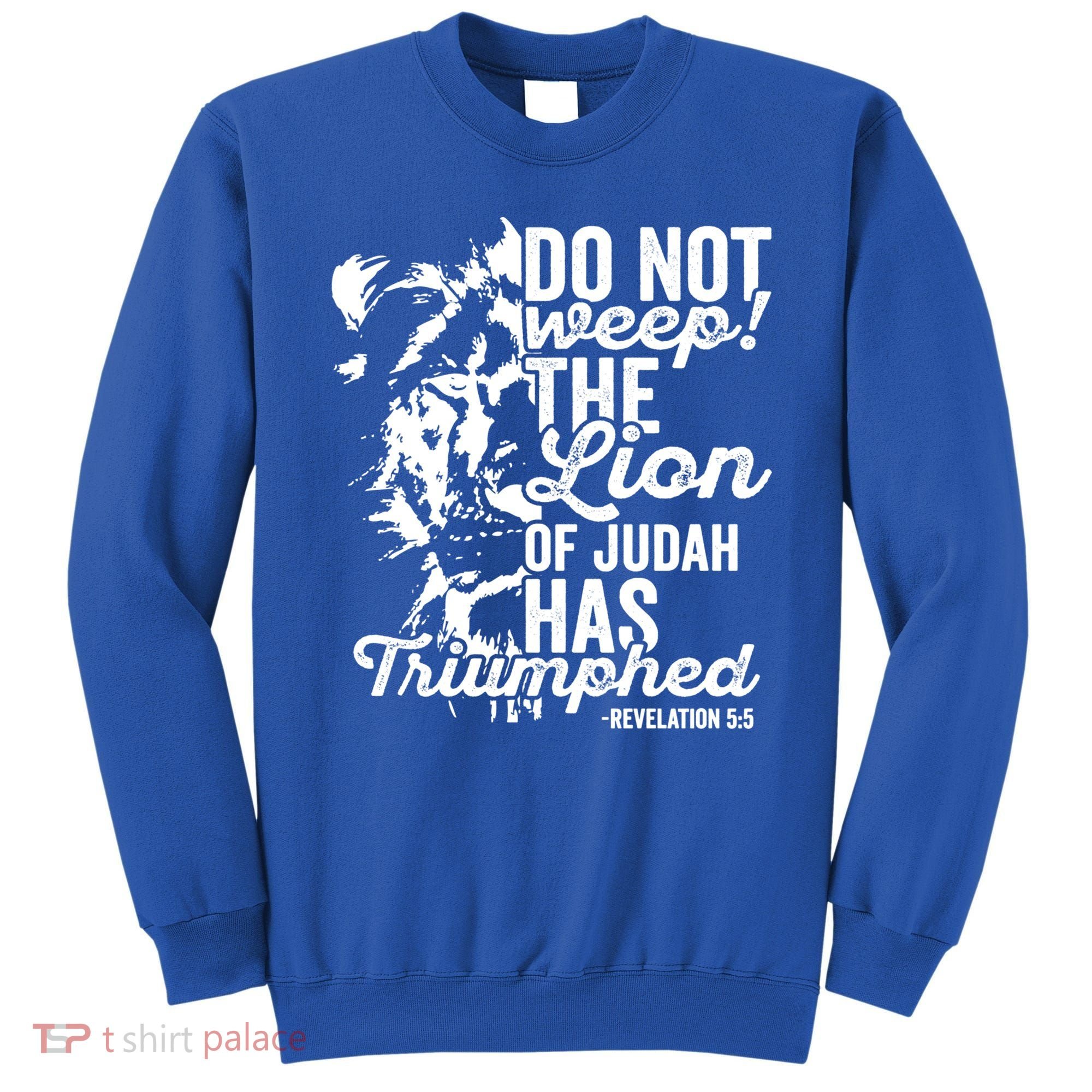 Tribe Of Judah Christian Lion Gift Revelation Bible Verse Sweatshirt