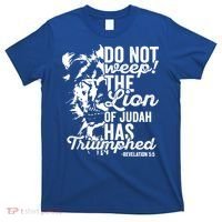 Tribe Of Judah Christian Lion Gift Revelation Bible Verse T-Shirt thumb 0