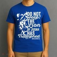 Tribe Of Judah Christian Lion Gift Revelation Bible Verse T-Shirt thumb 3