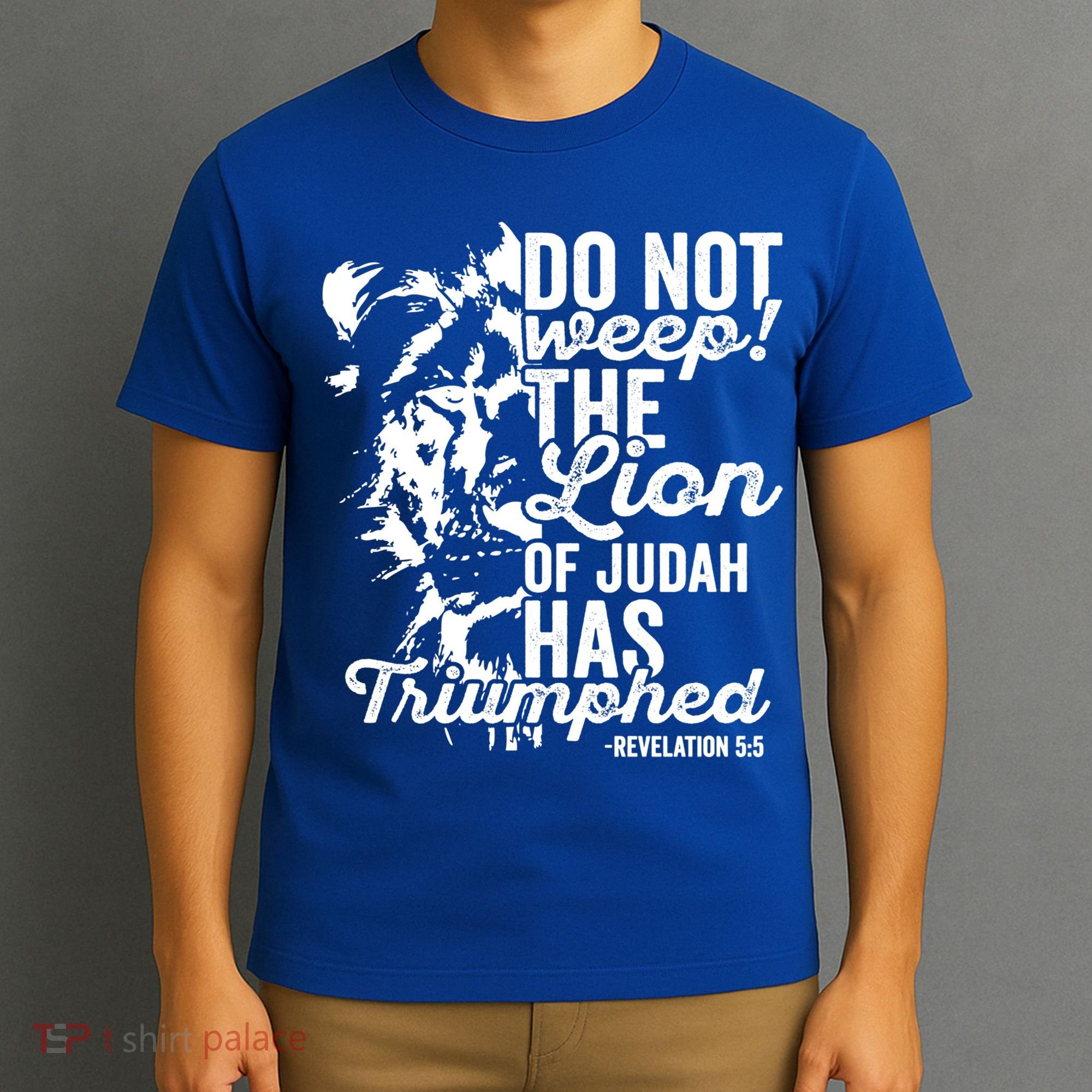 Tribe Of Judah Christian Lion Gift Revelation Bible Verse T-Shirt