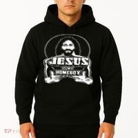 The Original Jesus Is My Homeboy Black Hoodie thumb 2