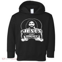 The Original Jesus Is My Homeboy Black Toddler Hoodie thumb 0