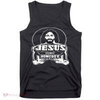 The Original Jesus Is My Homeboy Black Tank Top thumb 0
