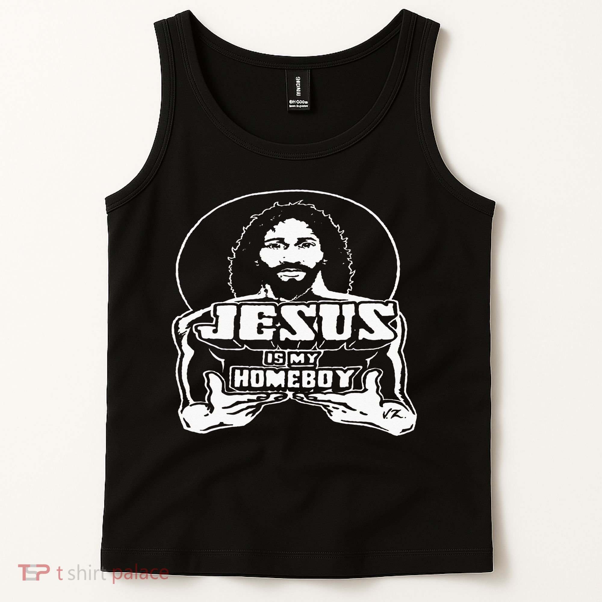 The Original Jesus Is My Homeboy Black Tank Top