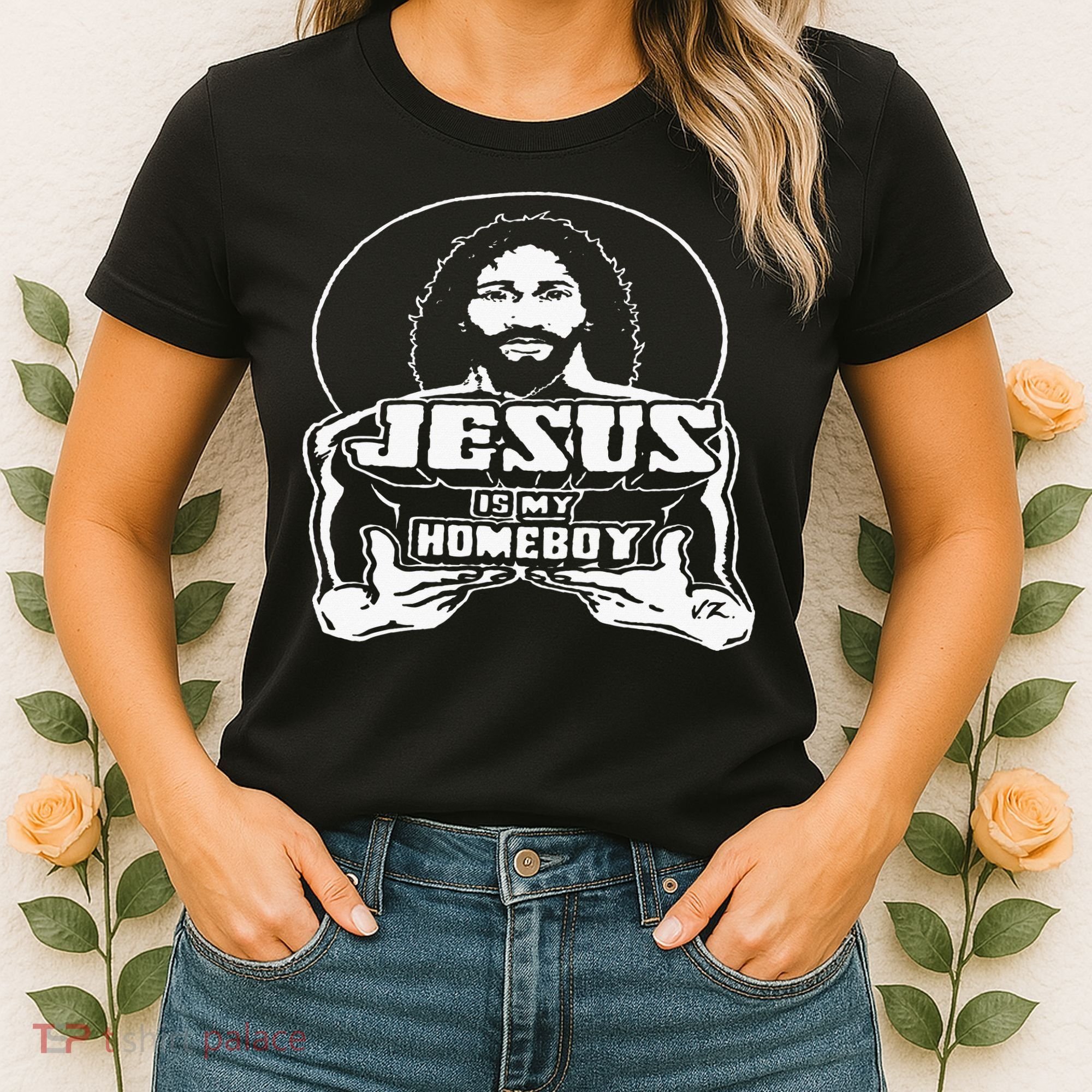 The Original Jesus Is My Homeboy Black Women's T-Shirt
