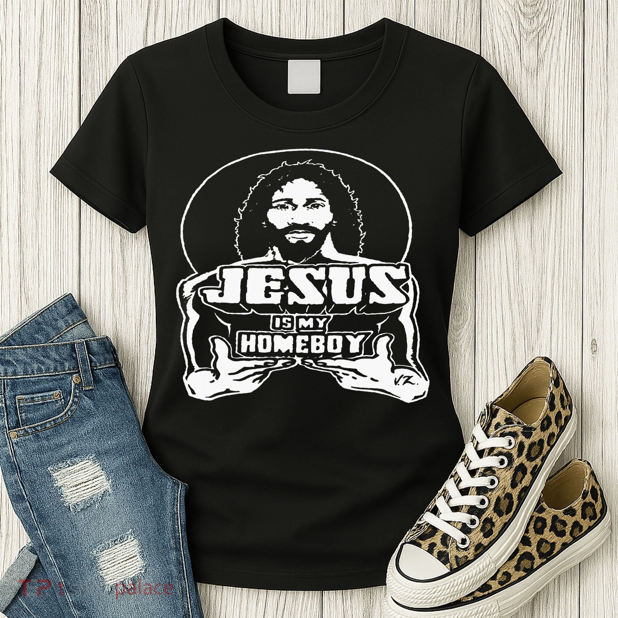 The Original Jesus Is My Homeboy Black Women's T-Shirt