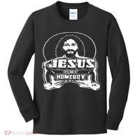 The Original Jesus Is My Homeboy Black Kids Long Sleeve Shirt thumb 0