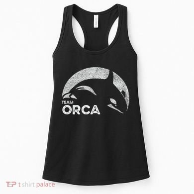 Team Orca Killer Whale Distressed Design Women's Tank Top